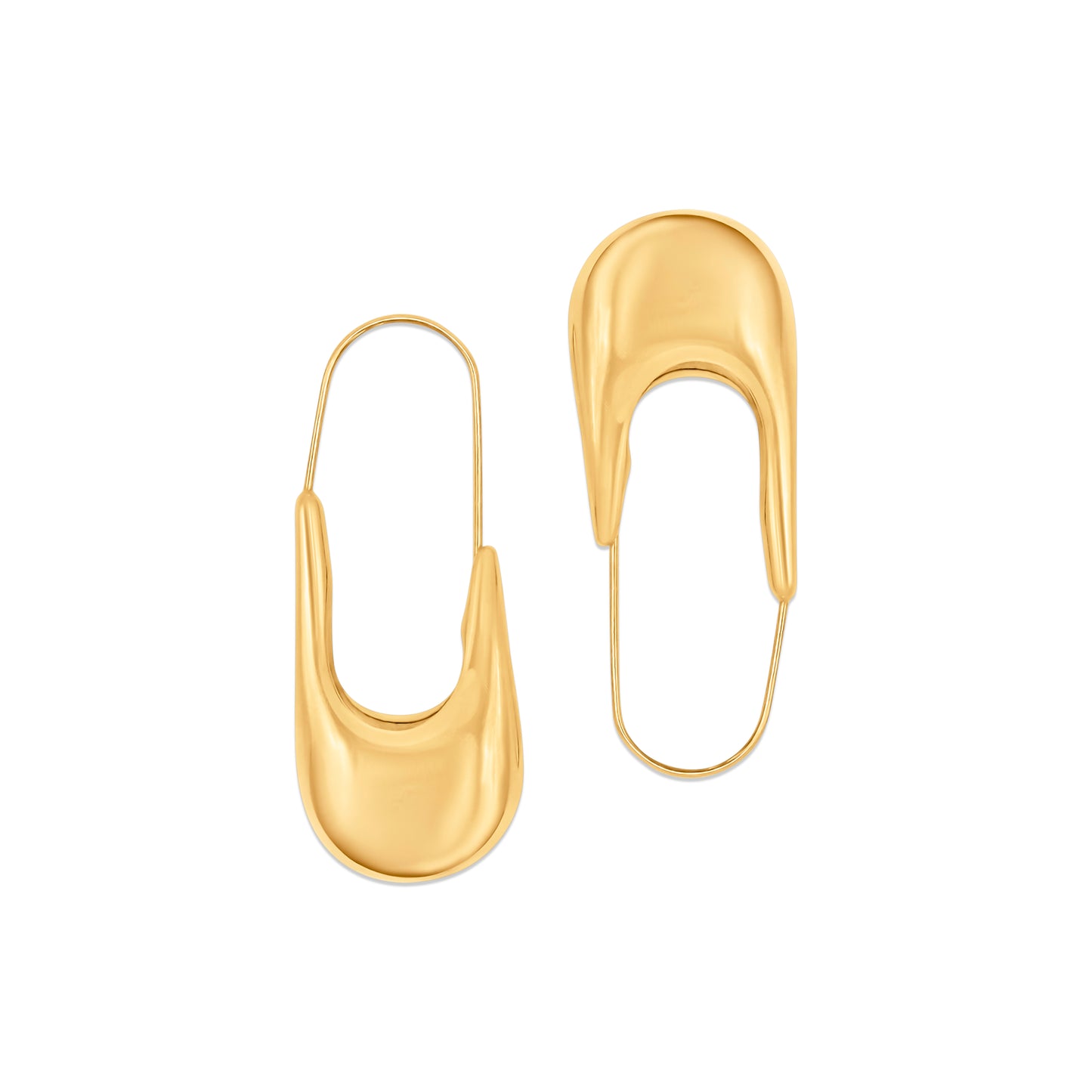 Gold Pin Hoops
